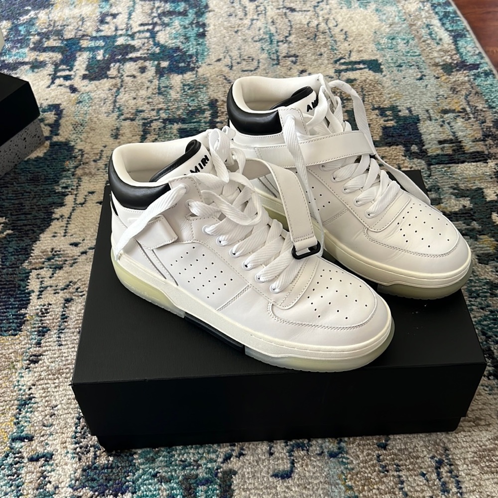 amiri white sneakers size 44